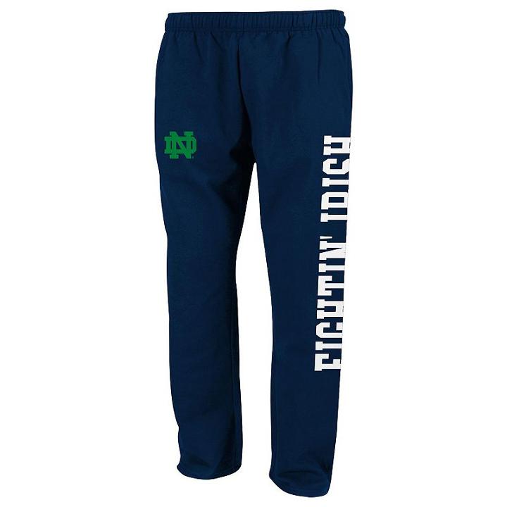 Boys 8-20 Notre Dame Fighting Irish Tailgate Fleece Pants, Boy's, Size: M(10-12), Blue (navy)