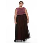 Plus Size Chaya Lurex Fit & Flare Evening Gown, Women's, Size: 22 W, Oxford