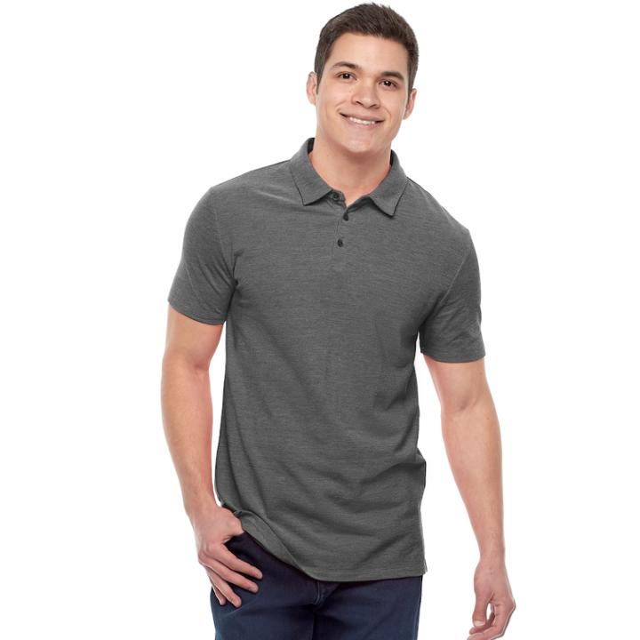 Men's Marc Anthony Core Slim-fit Polo, Size: Xl, Black