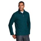 Men's Van Heusen Classic-fit Button Mockneck Fleece Sweater, Size: Large, Turquoise/blue (turq/aqua)