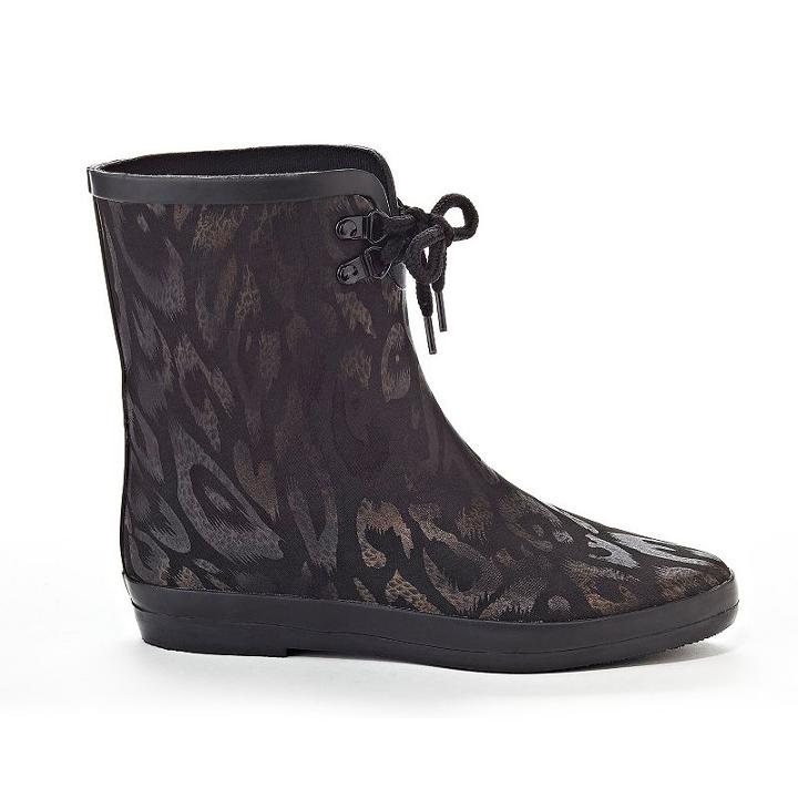 Henry Ferrera Blooming Women's Water-resistant Ankle Rain Boots, Size: 6, Grey (charcoal)