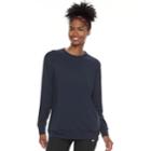 Women's Nike Dry Training Open Back Long Sleeve Top, Size: Xl, Light Blue