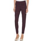 Women's Elle&trade; Pull-on Ponte Skinny Pants, Size: Xl Long, Red