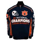 Men's Franchise Club Auburn Tigers Commemorative Varsity Jacket, Size: 3xl, Black
