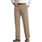 Big & Tall Lee Custom-fit Double-pleated Easy-care Pants, Men's, Size: 50x30, Med Beige