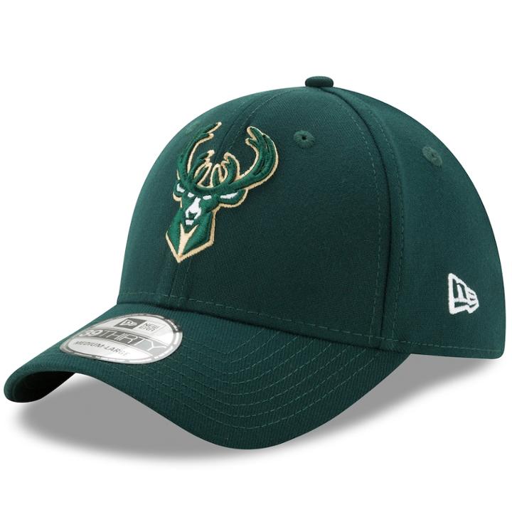 Adult New Era Milwaukee Bucks 39thirty Flex-fit Cap, Men's, Size: S/m, Multicolor