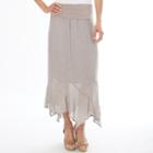Women's Apt. 9&reg; Gauze Handkerchief Maxi Skirt, Size: Regular, Beige Oth