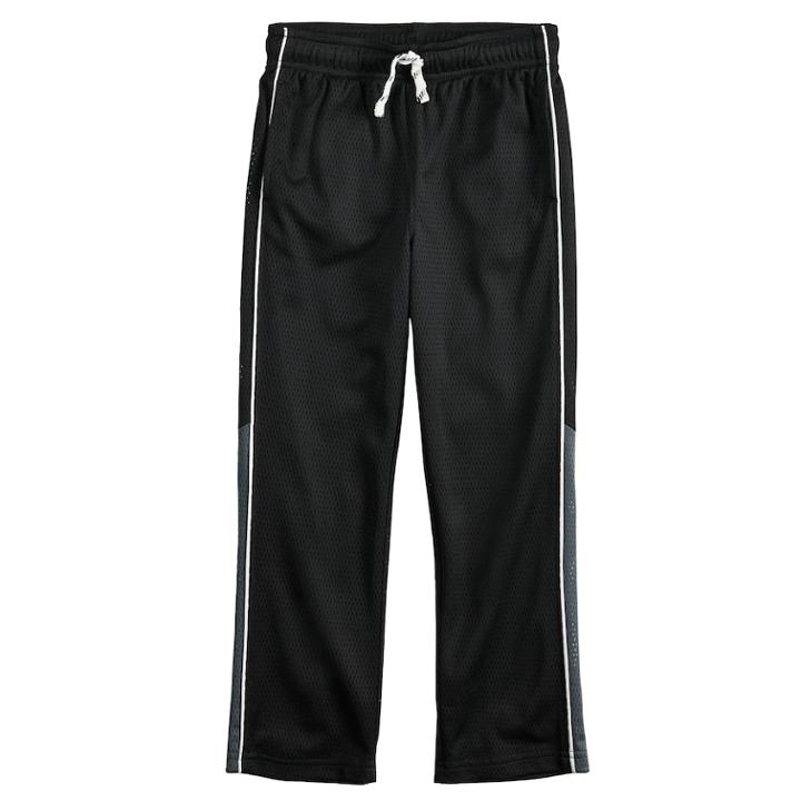 Boys 4-12 Jumping Beans&reg; Mesh Striped Athletic Pants, Size: 5, Black