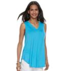Women's Apt. 9&reg; Tunic Tank, Size: Xs, Med Blue
