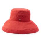 Women's Scala Cotton Big Brim Hat, Light Red
