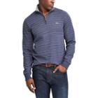 Men's Chaps Classic-fit Easy-care Quarter-zip Pullover, Size: Medium, Blue (navy)