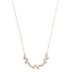 Lc Lauren Conrad Leaf Statement Necklace, Women's, Pink