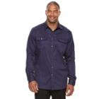 Big & Tall Apt. 9&reg; Jaspe Premier Flex Slim-fit Stretch Button-down Shirt, Men's, Size: Xxl Tall, Drk Purple