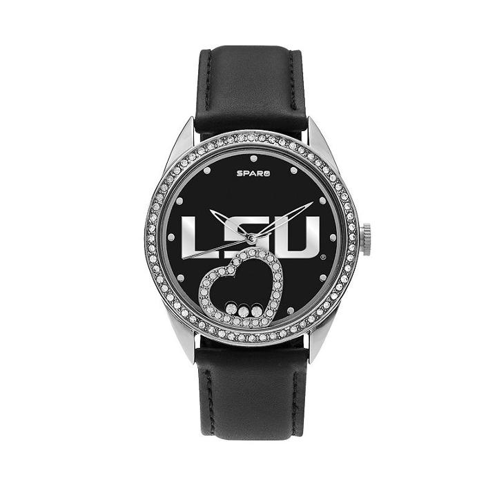 Sparo Women's Beat Lsu Tigers Watch, Black