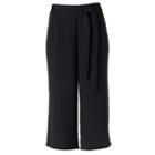 Women's Studio 253 Crepe Culotte Pants, Size: Small, Black