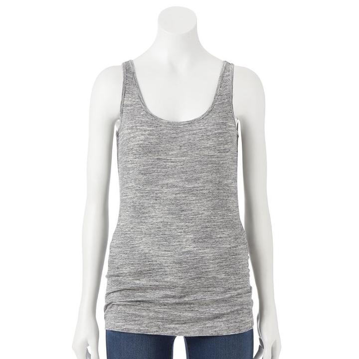 Plus Size Apt. 9&reg; Everyday Scoopneck Tank, Women's, Size: 1xl, Grey Other