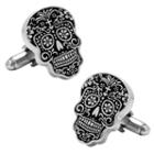 Day Of The Dead Cuff Links, Men's, Silver