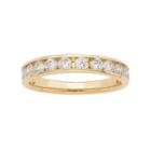14k Gold 1 Carat T.w. Diamond Anniversary Ring, Women's, Size: 8.50, White