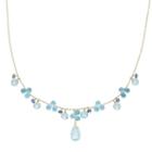 14k Gold Sky Blue Topz & Tanzanite Necklace, Women's, Size: 17