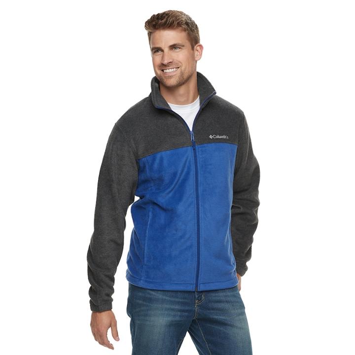 Big & Tall Columbia Flattop Ridge Fleece Jacket, Men's, Size: Xl Tall, Blue