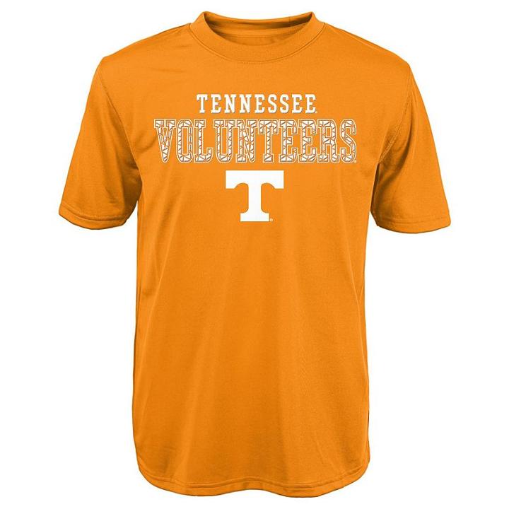Boys 8-20 Tennessee Volunteers Fulcrum Performance Tee, Boy's, Size: M(10-12), Yellow