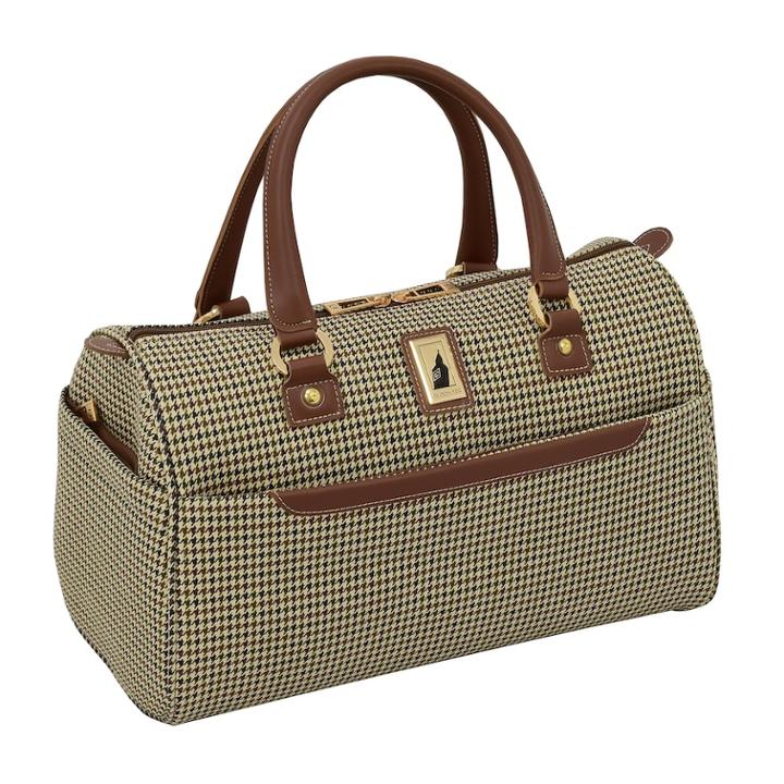 London Fog Cambridge Ii 16-inch Classic Satchel, Women's, Size: Bordng Bag, Med Beige