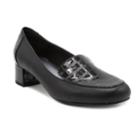 London Fog Fulton Women's High Heel Loafers, Size: Medium (8.5), Black