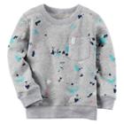 Boys 4-8 Carter's French Terry Paint Splatter Pullover, Boy's, Size: 6, Ovrfl Oth