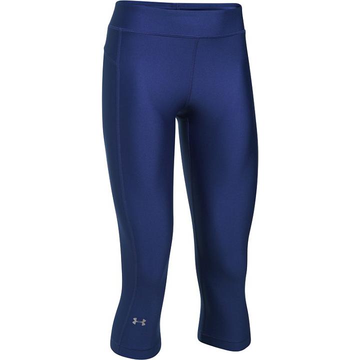 Women's Under Armour Heatgear Armour Solid Capris, Size: Small, Purple Oth