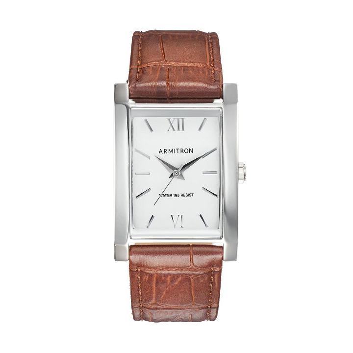 Armitron Men's Leather Watch, Brown