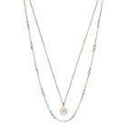 Lc Lauren Conrad Layered Openwork Starburst Pendant Necklace, Women's, Turq/aqua