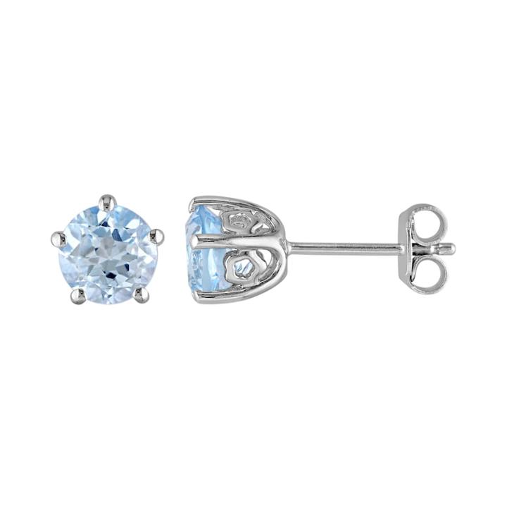 Stella Grace Laura Ashley Sterling Silver Blue Topaz Stud Earrings, Women's