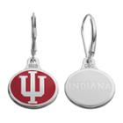 Fiora Indiana Hoosiers Sterling Silver Team Logo Drop Earrings, Women's, Multicolor