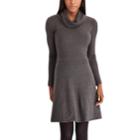 Women's Chaps Cowlneck Sweater Dress, Size: Small, Med Grey