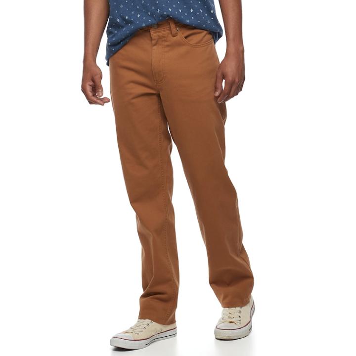 Men's Urban Pipeline&reg; Maxflex Waistband Relaxed-fit Pants, Size: 34x32, Yellow