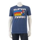 Men's Super Mario Fast Lane Tee, Size: Small, Blue (navy)