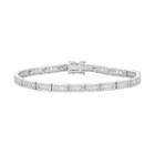 Sterling Silver Lab-created White Sapphire Bracelet, Women's, Size: 7.25