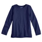 Girls 4-10 Jumping Beans&reg; Solid Long Sleeve Tee, Size: 10, Blue