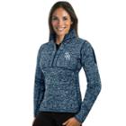 Women's Antigua Tampa Bay Rays Fortune Midweight Pullover Sweater, Size: Large, Blue (navy)