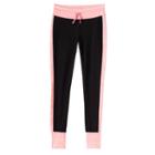 Girls 7-16 & Plus Size So&reg; Contrast Side Stripe & Cuff Leggings, Size: 14 1/2, Brt Pink