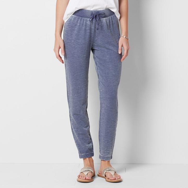 Women's Sonoma Goods For Life&trade; Beach Fleece Jogger Pants, Size: Small, Dark Blue