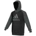 Big & Tall Adidas Colorblock Brushed-back Tricot Hoodie, Men's, Size: L Tall, Black
