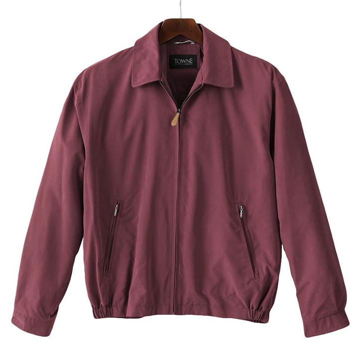 Big & Tall Towne By London Fog Microfiber Golf Jacket, Men's, Size: 4xl, Dark Red