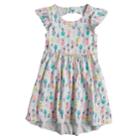 Girls 4-10 Jumping Beans&reg; High-low Hem Flutter Skater Dress, Size: 4, Light Grey