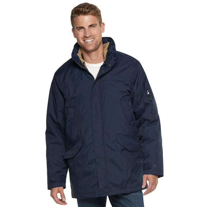 Men's Izod 3-in-1 Systems Jacket, Size: Medium, Blue (navy)