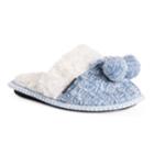 Women's Muk Luks Perlyn Scuff Slippers, Size: Medium, Light Blue