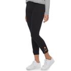 Women's Sonoma Goods For Life&trade; Crisscross Capri Leggings, Size: Xxl, Black