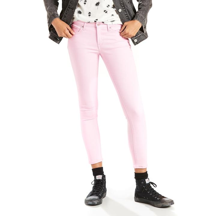 Women's Levi's&reg; 711 Ankle Skinny Jeans, Size: 27(us 4)m, Pink