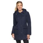 Women's Weathercast Quilted Walker Jacket, Size: Xl, Blue (navy)