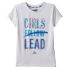 Girls 7-16 Rbx Motivation Foil Graphic Tee, Girl's, Size: Large, White